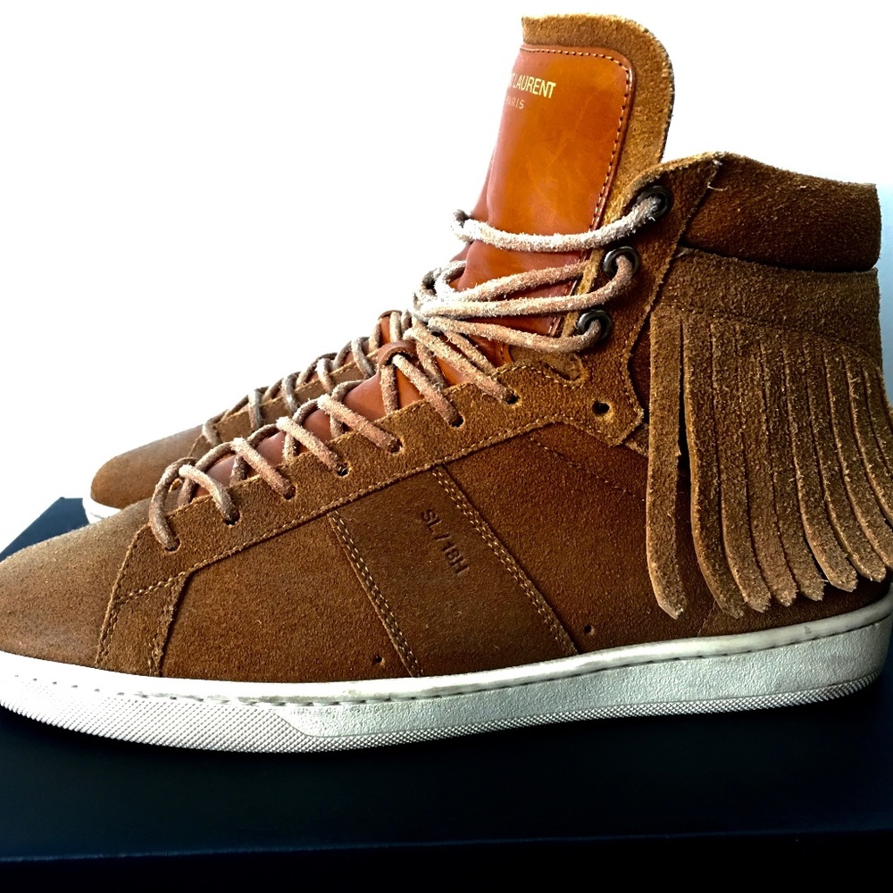 YSL Fringe Sneakers